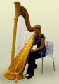 Harpist - Rhian in the Forest Of Dean, the South West