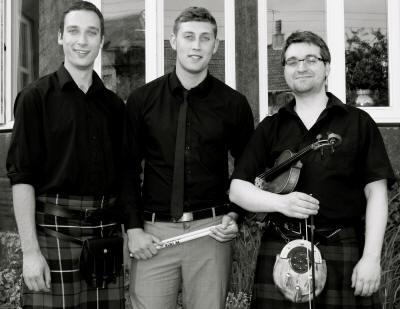 The NR Scottish Ceilidh Band Black & white photo of Ceilidh band who play in Scotland
