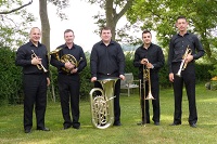 The TS Brass Quintet in Leek, Staffordshire
