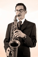 Saxophonist  - Carlo in Brixham, Devon