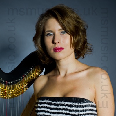 Valeria - harpist in the Forest Of Dean, the South West