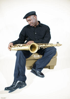 Solo Saxophonist - Richie Saxophonist who plays in Warwickshire and Wiltshire, checking his instrume